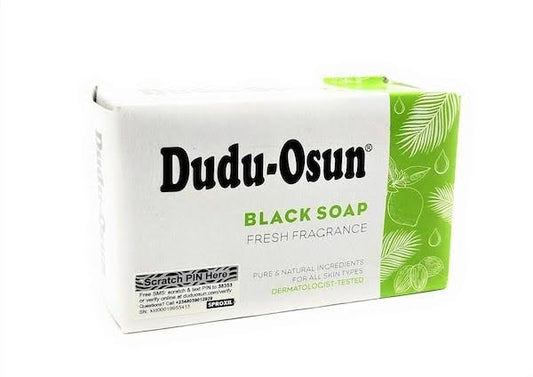 Dudu-Osun African Black Soap 150g Bar - Natural, Charcoal-Enriched for Deep Cleansing & Skin Detox