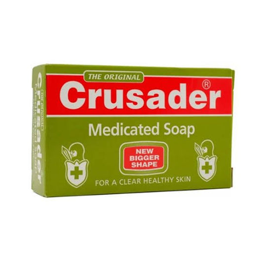 Crusader Medicated Soap 80g Bar - Antiseptic Cleansing Bar for Acne, Odor & Skin Health
