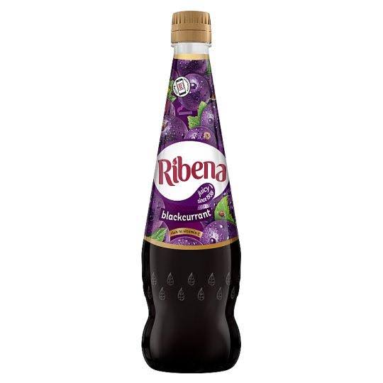 Ribena Blackcurrant Drink Concentrate 850ml Bottle - Antioxidant-Rich Berry Cordial for Refreshing Drinks