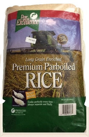 Par Excellence Premium Parboiled Rice Long Grain – 50lb Bag